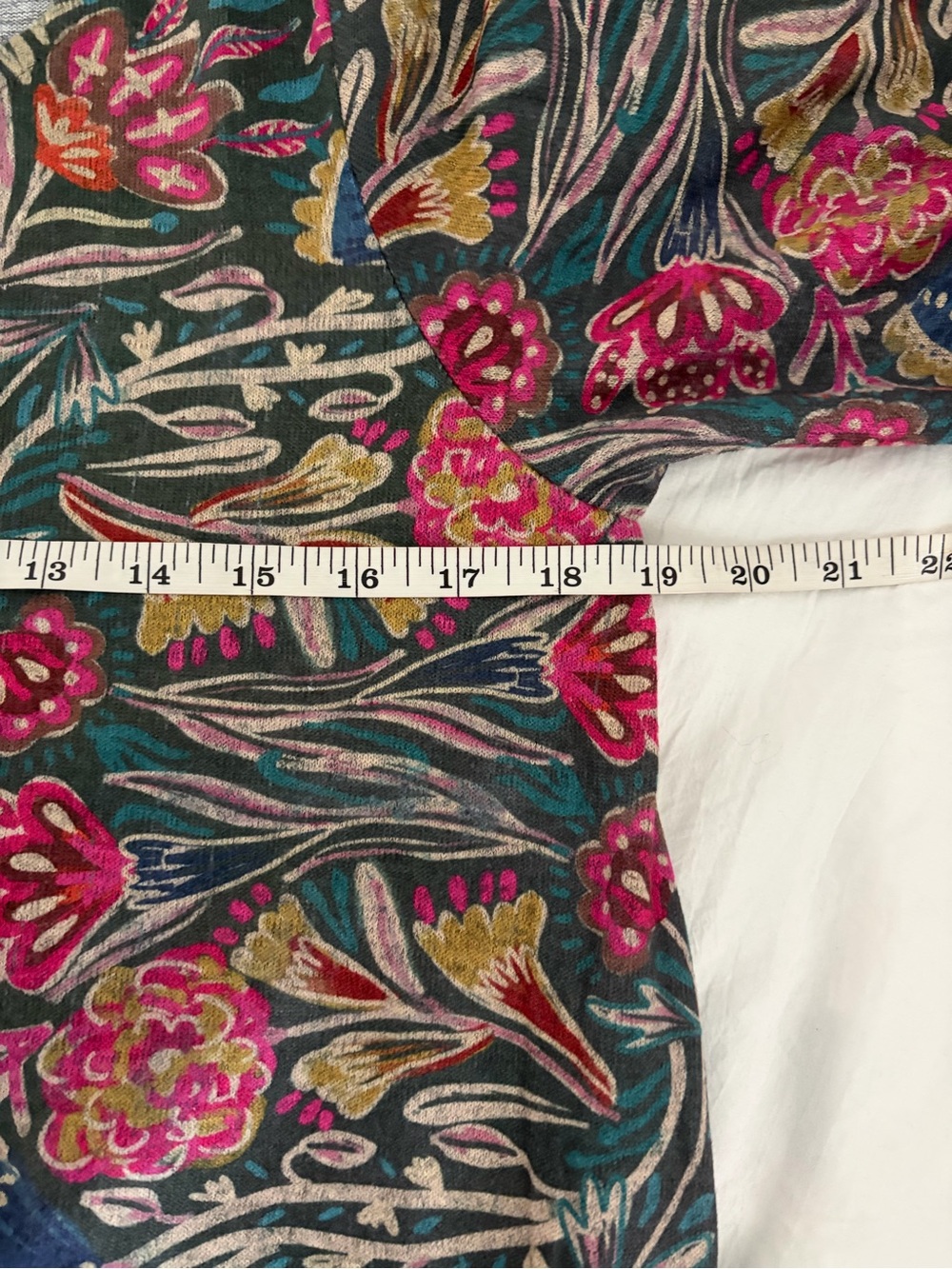Natural Life Stella Teal Floral Print Maxi Dress Size Medium NWT - Picture 5 of 7